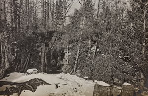 アルバム "Meine weltkriegs - Erinnerungen South-West Front (Carinthia, Italien, South Tyrol) (私の世界大戦-南西戦線の思い出（カリンシア、イタリア、トレンティーノ・アルト・アディジェ）1915/03/1931-12/11/1918 - Josef Zohles Wien ": 大砲 Brisia (モノクロ写真) 作： Josef Zohles