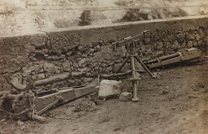 アルバム「Meine weltkriegs - Erinnerungen South-West Front (Carinthia, Italien, South Tyrol) (私の世界の戦争-南西戦線の思い出（カリンシア、イタリア、トレンティーノ・アルト・アディジェ）1915/03/1931-12/11/1918 - Josef Zohles Wien ": イタリアの兵器が放棄された( 作： Josef Zohles
