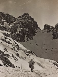 アルバム「Meine weltkriegs - Erinnerungen South-West Front (Carinthia, Italien, South Tyrol) (私の世界の戦争-南西戦線の思い出（カリンシア、イタリア、トレンティーノ・アルト・アディジェ）1915/03/1915-12/11/1918 - Josef Zohles Wien ": アルプスの兵隊（モノクロ写真 作： Josef Zohles