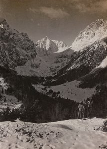 アルバム "Meine weltkriegs - Erinnerungen South-West Front (Carinthia, Italien, South Tyrol) (私の世界大戦-南西戦線の記憶（カリンシア、イタリア、トレンティーノ・アルト・アディジェ）1915/03/1931-12/11/1918 - Josef Zohles Wien ": Plöckenpass (bw/photo) 作： Josef Zohles