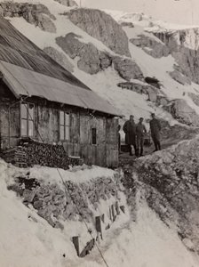 アルバム "Meine weltkriegs - Erinnerungen South-West Front (Carinthia, Italien, South Tyrol) (私の世界大戦-南西戦線の記憶（カリンシア、イタリア、トレンティーノ・アルト・アディジェ）1915/03/1931-12/11/1918 - Josef Zohles Wien ": 軍隊のバラック（モノクロ写真 作： Josef Zohles