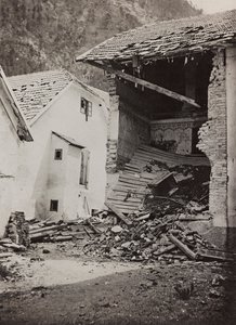 アルバム "Meine weltkriegs - Erinnerungen South-West Front (Carinthia, Italien, South Tyrol) (私の世界大戦-南西戦線の記憶（カリンシア、イタリア、トレンティーノ・アルト・アディジェ）1915/03/1931-12/11/1918 - Josef Zohles Wien ": 瓦礫（モノクロ写真 作： Josef Zohles