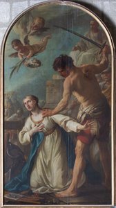 聖カタリナの殉教者 作： Joseph Marie the Elder Vien