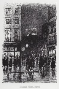 Burleigh Street, Strand（リトグラフ 作： Joseph (after) Pennell