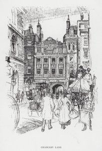 Chancery Lane（リトグラフ 作： Joseph (after) Pennell