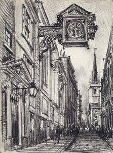 St Mary-at-Hill（リトグラフ