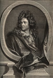 コルネイユ・ヴァン・クレーヴの肖像 フランスの彫刻家（1645年〜1732年） ジョセフ・ヴィヴィアンの絵の後にポワイが彫ったもの 作： Joseph (after) Vivien