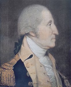 ジョージ・ワシントン（1732-99）（カラーリトグラフ
