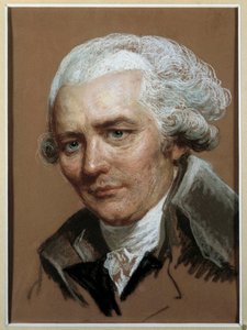 Pierre Choderlos de Laclos (1741-1803) フランスの作家の肖像 パステル画 Joseph Ducreux (1735-1802) 18世紀の作とされています。薄さ0.38×0.28メートル 作： Joseph (attr. to) Ducreux