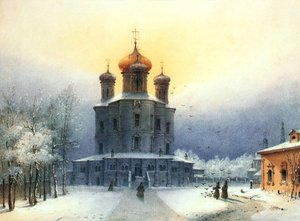 ドンスコイ修道院、1850 年代。