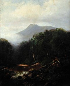 風景（油彩・キャンバス 作： Joseph Antonio Hekking