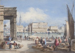 「ベニス」、トーマスムーディのタイトルページに貼り付けられた、スイスとイタリアのツアーのジャーナル、1822年