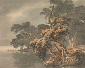 湖畔の紅葉 作： Joseph Barber