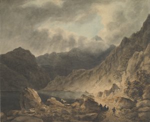 ストーム・オーバー・ア・レイク、1800-1811 作： Joseph Barber.