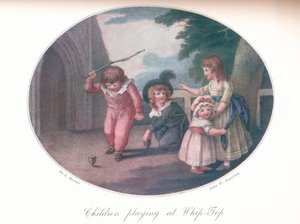 ホイップトップで遊ぶ子供たち、1910 作： Joseph Barney