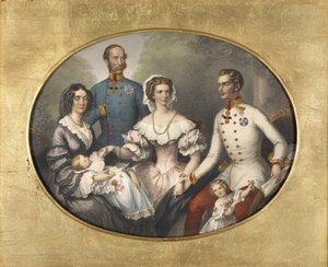 オーストリア皇帝一家（1856年） 作： Joseph Bayer