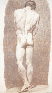 後ろから見た男性ヌードの研究、1774