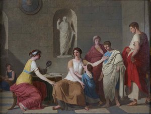 グラッキの母、コーネリアc。 1793年。 作： Joseph Benoît Suvée