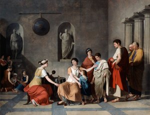 グラッキの母、c1780 作： Joseph Benoît Suvée
