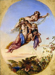 チェンジリング「インドの王から盗まれた愛らしい少年」（油彩・パネル） 作： Joseph Bouvier