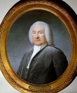 アントワーヌ・ド・サルティーヌ（1729-1801）の肖像 ルイ15世の警部補 ジョセフ・ボーズ（1744-1826）による水彩画。1787.ヴェルサイユ宮殿、シャトーミュージアム 作： Joseph Boze