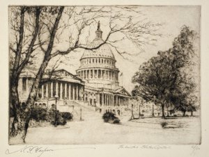 アメリカ合衆国議会議事堂 作： Joseph C. Claghorn