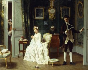 訪問者、1881 作： Joseph Caraud