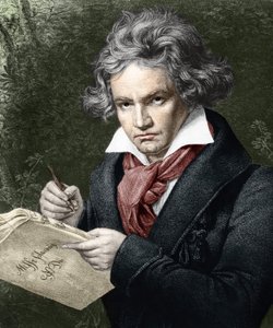 ルートヴィヒ・ヴァン・ベートーヴェン（1770-1827）、カール・ヨーゼフ・スティーラー（1781-1858）の後に「ラ・ミサ・ソレムニス」を作曲。 作： Joseph Carl (after) Stieler