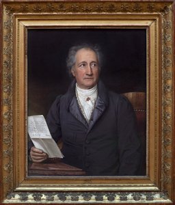ヨハン・ヴォルフガング・フォン・ゲーテ（1749-1832）。ジョセフ・スティーラー（1781-1858）の絵画、油彩、キャンバス 作： Joseph Carl Stieler