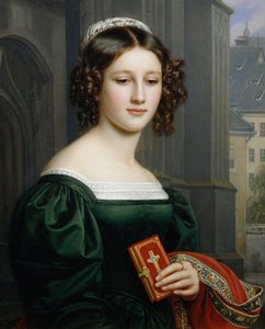 アンナ・ヒルマイヤーの肖像 作： Joseph Carl Stieler