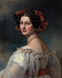 アウグスティヌスの肖像 ジョセフ・カール・スティーラー（1781-1858）の絵画 19世紀 ミュンヘンニンフェンブルク城（Chateau De Nymphenburg