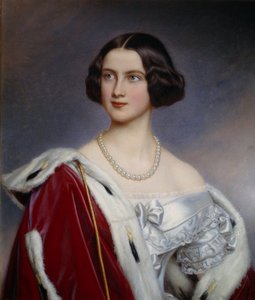 プリンセス・オブ・プロイセン（1825-1889）の肖像 ヨーゼフ・カール・スティーラー（1781-1858）の絵画（ec.all.） 19世紀 ミュンヘンニンフェンブルク城（Chateau De Nymphenburg 作： Joseph Carl Stieler