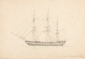 クレイヴン卿のヨット、1817 年 7 月 23 日 作： Joseph Cartwright