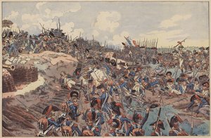 ジェマプスの戦い、フランス革命戦争、1792年11月6日（カラーリトグラフ