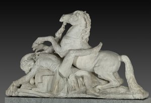 1800年6月14日のマレンゴの戦いでのルイシャルルアントワーヌデサイクス将軍の死 作： Joseph Chinard