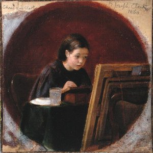 クリスティーナ・マリー・クラークの肖像」1860年頃（油彩・キャンバス） 作： Joseph Clark