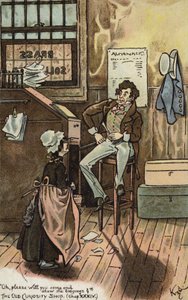 チャールズ・ディケンズ作『The Old Curiosity Shop』の一場面（カラーリトグラフ） 作： Joseph Clayton (1856 1937) (after) Clarke