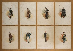 ディッケンズの8人のキャラクター（リトグラフ