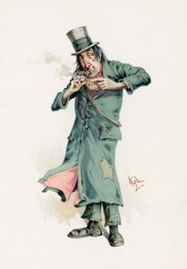 コドリン、「Charleser Sketches from Charles Dickens」、1890年頃のイラスト 作： Joseph Clayton Clarke