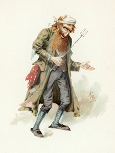 フェイジン、「チャールズ・ディケンズのキャラクタースケッチ」、1890年頃のイラスト