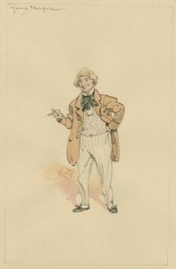 ハロルド・スキムポール、1920年代（紙にトイレとペンとインク） 作： Joseph Clayton Clarke
