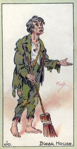 ジョー。 1923年、チャールズディケンズ著「ブリークハウス」より 作： Joseph Clayton Clarke
