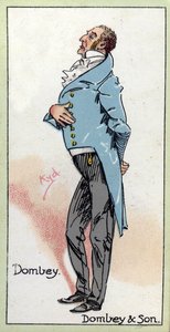 1923年、チャールズディケンズ作「ドンビーと息子」のドンビー氏 作： Joseph Clayton Clarke