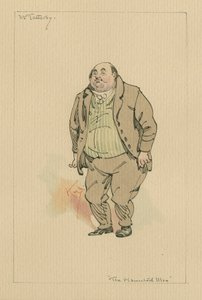 テッタービー氏-お化け屋敷と幽霊の掘り出し物、1920年代頃（紙にトイレとペンとインク） 作： Joseph Clayton Clarke