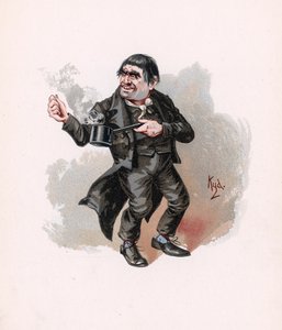 Quilp、「Charleser Sketches from Charles Dickens」、1890年頃のイラスト