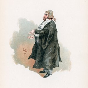 ブズファス軍曹、「チャールズディケンズのキャラクタースケッチ」のイラスト、1890年頃 作： Joseph Clayton Clarke
