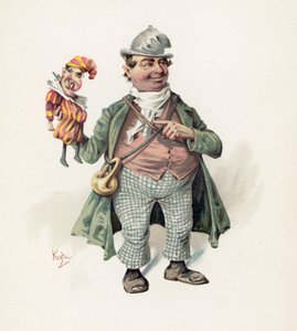 短い、「チャールズディケンズのキャラクタースケッチ」、1890年頃のイラスト 作： Joseph Clayton Clarke