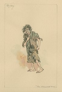 The Boy-The Haunted Man and the Ghost&39;s Bargain、c.1920s（ペンとインク、紙にトイレ付き） 作： Joseph Clayton Clarke