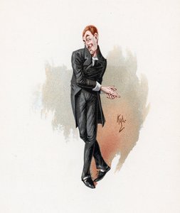 ウリア・ヒープ、「チャールズ・ディケンズのキャラクタースケッチ」のイラスト、1890年頃 作： Joseph Clayton Clarke