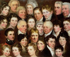 ノーリッチのハーベイ家、1820年頃 作： Joseph Clover